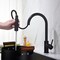 Kibi Circular Single Handle Pull Down Kitchen Faucet KKF2013MB - alternate 6